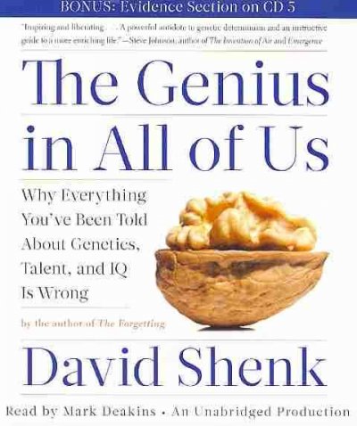 The genius in all of us [sound recording] / David Shenk.