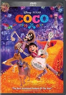 Coco / Disney presents a Pixar Animation Studios film ; original story by Lee Unkrich, Jason Katz, Matthew Aldrich, Adrian Molina ; screenplay by Adrian Molina, Matthew Aldrich ; produced by Darla K. Anderson ; co-directed by Adrian Molina ; directed by Lee Unkrich.